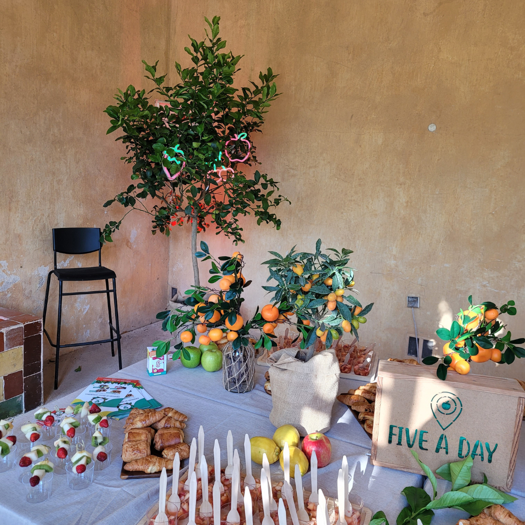 Décoration de l'événement organisé par l'entreprise Five a day