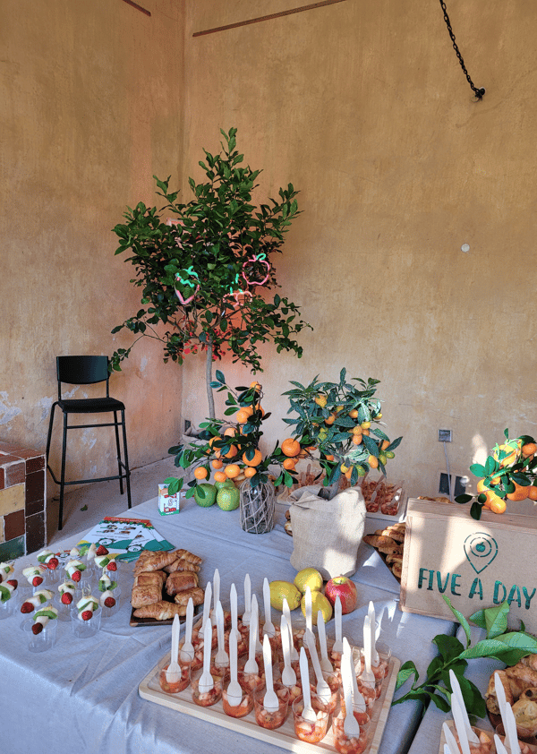 Décoration de l'événement organisé par l'entreprise Five a day